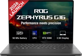 Asus ROG Zephyrus G16 2026 GU606AW-TB043WS Gaming Laptop (Intel Core Ultra 9 386H/ 32GB/ 2TB SSD/ Win11/ 16GB RTX 5080 Graph)