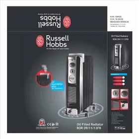 Russell Hobbs 13 Fin Oil Filled Heater with Fan Humidifier