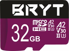BRYT V30 32GB Micro SDXC UHS-II Memory Card