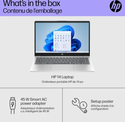 HP 14-em0030ca Laptop (AMD Ryzen 3 7320U/ 8GB/ 256GB SSD/ Win11 Home)