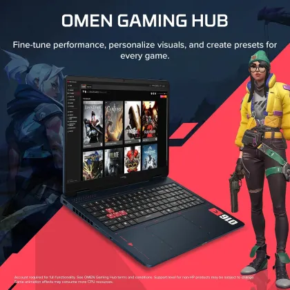 HP HyperX OMEN 16 16-ap1010AX Gaming Laptop (AMD Ryzen 7 8745HX/ 16GB RAM/ 1TB SSD/ Win11/ 8GB-RTX 5060)