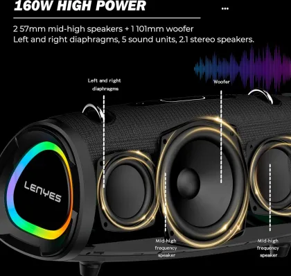 Lenyes S872 160W Bluetooth Speaker