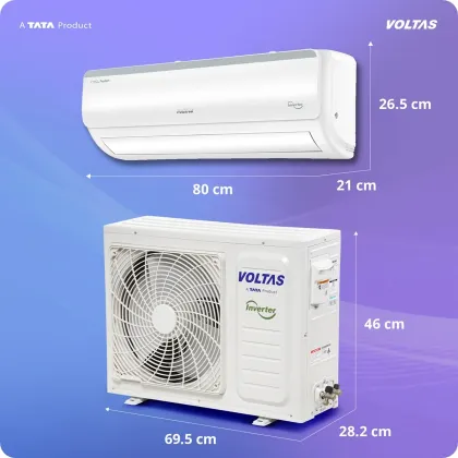 Voltas 123INV Vertis Elite RG 1 Ton 3 Star 2026 Inverter Split AC