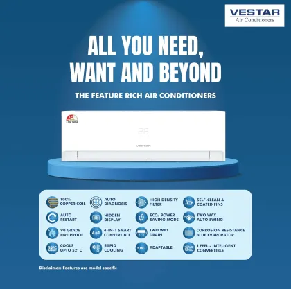 Vestar ‎‎VASKV223IKDG 2 Ton 3 Star 2023 Inverter Split AC