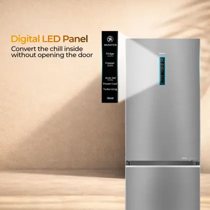 Haier HRB-451TSA-P 445 L 1 Star Double Door Refrigerator