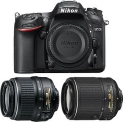 Nikon D7200 DSLR Camera (AF-S 18-55mm + 55-200mm VR II Lens)