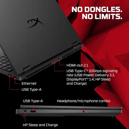 HP HyperX OMEN 15 15-gb0204AX Gaming Laptop (AMD Ryzen 7 8745HX/ 16GB RAM/ 1TB SSD/ Win11/ 8GB-RTX 5050)