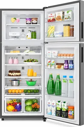 Whirlpool IF INV CNV 455 Alpha Steel-Y 411 L 2 Star Double Door Refrigerator