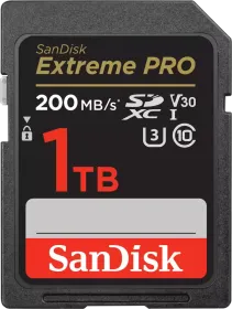 SanDisk Extreme Pro 1TB SDXC UHS-1 Memory Card