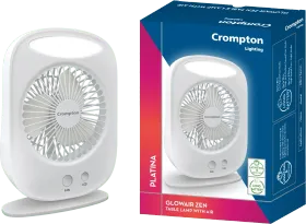Crompton Glowair Zen 130 mm 3 Blade Rechargeable Table Fan