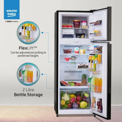 Voltas Beko RFF334C/2WPV100RXBD 283 L 2 Star Double Door Refrigerator