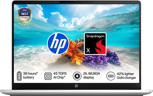 HP OmniBook 3 14-hz0026QU Laptop (Qualcomm Snapdragon X X1-26-100/ 16GB/ 512GB SSD/ Win11 Home)