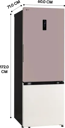 LG GLB3426BFPT 340 L 2 Star Double Door Refrigerator