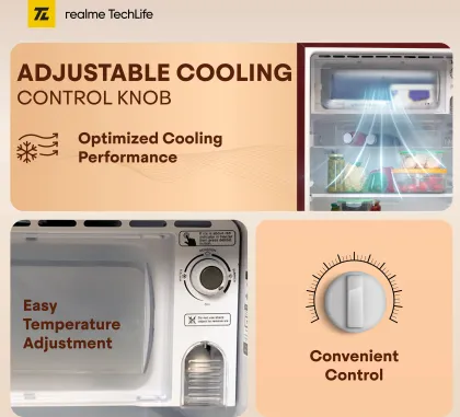 Realme TechLife 180BD5RM25-PR 180 L 4 Star Single Door Refrigerator