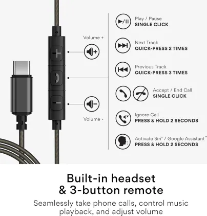 MEE Audio M6 Sport Type-C Wired Earphones