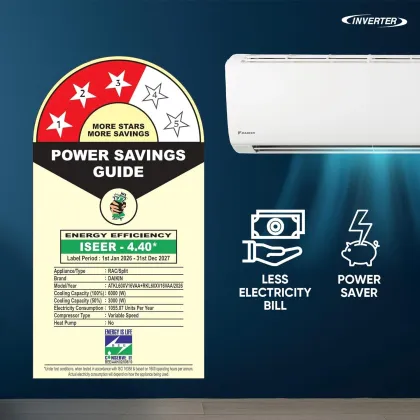 Daikin ATKL60XV16VAA 1.8 Ton 3 Star 2026 Inverter Split AC