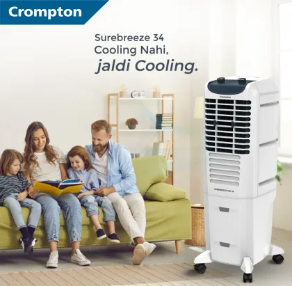 Crompton Surebreeze TAC34 34 L Tower Air Cooler