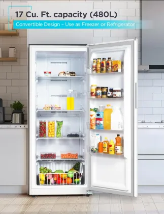 BLACK+DECKER BUC1700XW 17 Cu Ft Single Door Refrigerator