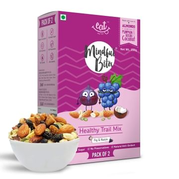 EAT Anytime Healthy Trail Mix, Fig and Raisin, 200g (Pack of 2)