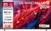 LG AI NANO NU87 85 inch Ultra HD 4K Smart LED TV (85NU870BPLA)