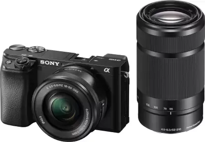Sony a6100 Mirrorless Camera with 16-50mm 55-210mm Lens Price in