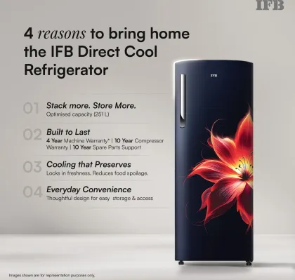 IFB IFBDC-277DYBAE 251 L 4 Star Single Door Refrigerator