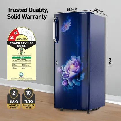 Panasonic NR-A202BFAN 190 L 2 Star Single Door Refrigerator