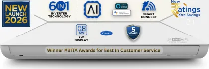 Carrier CAI12EE5R36W0 1 Ton 5 Star 2026 Inverter Split AC