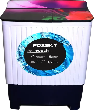 Foxsky Aqua Wash 8 kg Semi Automatic Top Load Washing Machine