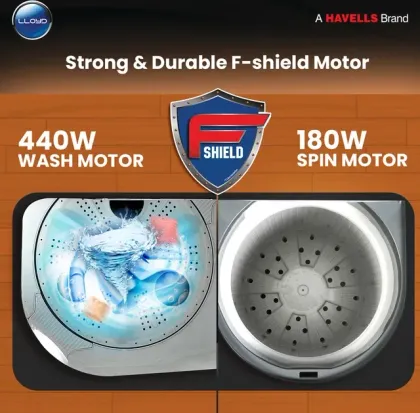 Lloyd GLWMS80AVGEL 8 Kg Semi Automatic Washing Machine