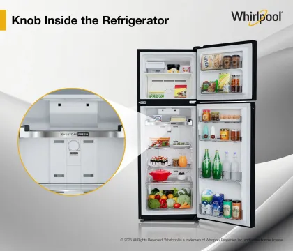 Whirlpool NEO SP278 PRM Lunar Black-Y 235 L 2 Star Double Door Refrigerator