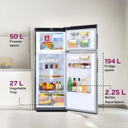 Godrej RT EONVALOR 280D RCIF 244 L 4 Star Double Door Refrigerator
