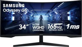 Samsung Odyssey G5 G55T LC34G55TWWNXZA 34 inch UWQHD Curved Monitor