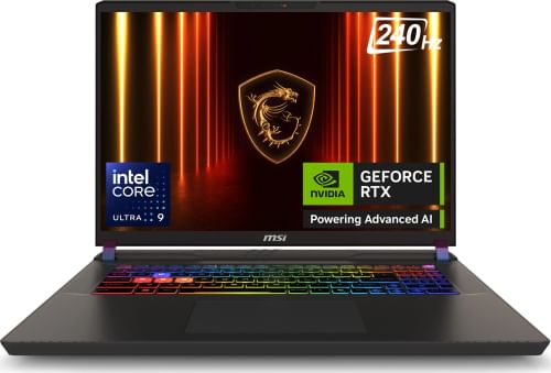 MSI Vector 17 HX AI A2XWHG-206IN Gaming Laptop (Intel Core Ultra 9 275HX / 32GB/ 2TB SSD/ Win11/ 12GB RTX 5070 Ti Graph)