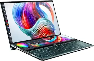 ASUS Zenbook Pro Duo UX581GV Laptop (9th Gen Core i9/ 32GB/ 1TB SSD/ Win10/ 6GB Graph)