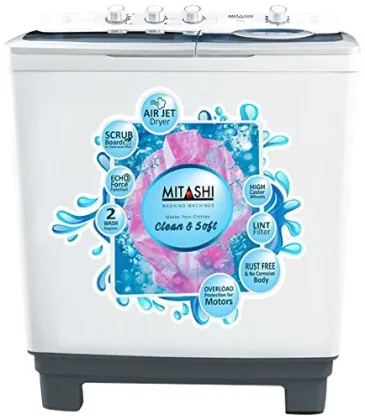Mitashi MiSAWM85v25 AJD 8.5 Kg Semi Automatic Top Load Washing Machine