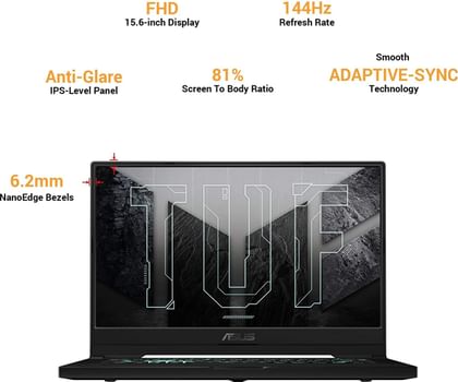 Asus TUF Dash F15 FX516PEZ-HN105TS Gaming Laptop (11th Gen Core i7/ 16GB/ 1TB SSD/ Win10 Home/ 4GB Graph)