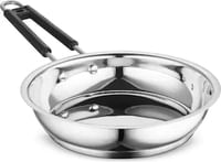 Profusion Stainless Steel Induction Base Fry Pan- (Silver;1 pc- Capacity- 0.8 L)