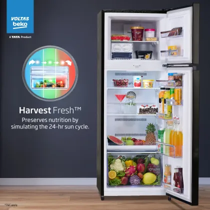 Voltas Beko RFF370D/WPV300RXBO 320 L 2 Star Double Door Refrigerator