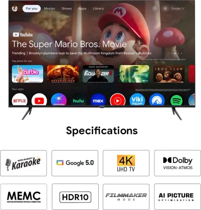 Onida Karaoke Series 65 inch Ultra HD 4K Smart LED TV (65UGID)