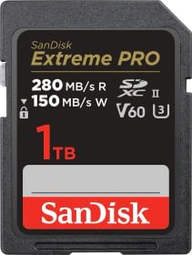 Sandisk Extreme Pro 1 TB SDXC V60 UHS-II SD Card