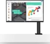 LG 27QN880 27 inch QHD Ergo IPS Monitor