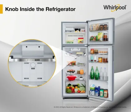 Whirlpool NEO SP305 PRM Imperial Steel-Y 259 L 1 Star Double Door Refrigerator