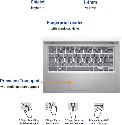 Asus Vivobook ‎X415EA-EB342TS Laptop (11th Gen Core i3/ 8GB/ 256GB SSD/ Win10)