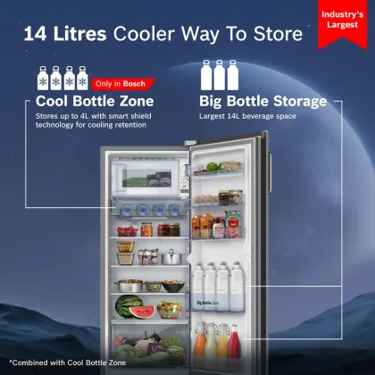 Bosch CST22S24NI 226 L 4 Star Single Door Refrigerator