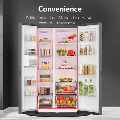 LG GL-B257HDS3 650 L Side By Side Refrigerator