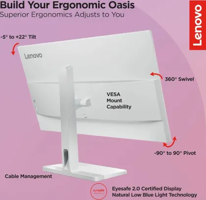 Lenovo L-Series L27h-4A 27 inch Quad HD Monitor