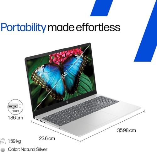 HP 15-fd0262TU Laptop (Intel Core 5 120U/ 24GB/ 512GB SSD/ Win11 Home)