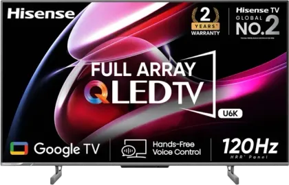 Hisense U6K 65 inch Ultra HD 4K Smart QLED TV (65U6K)