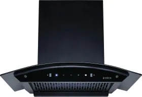 Elica Curve FL 600 HAC LTW MS Nero Auto Clean Wall Mounted Chimney
